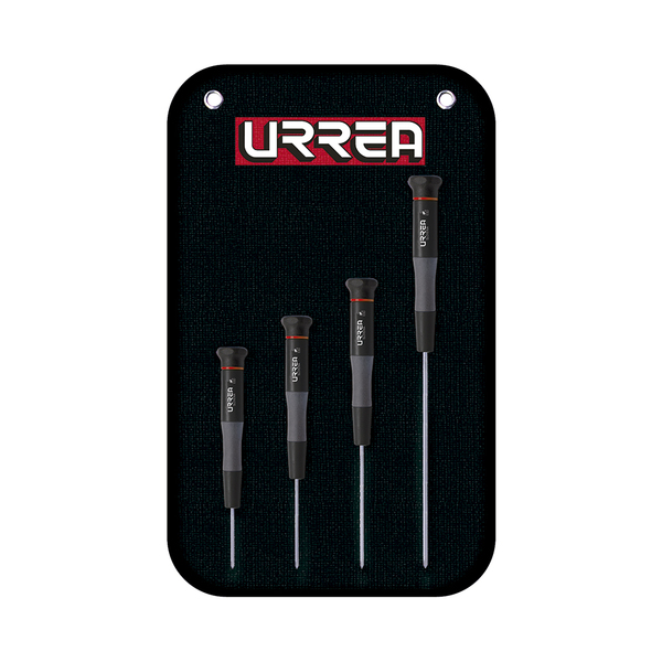 Urrea ESD Bimaterial Precision Screwdrivers set of 4 pieces (phillips type). 9500BF